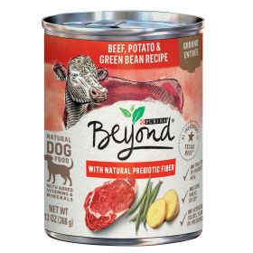 Purina Beyond Natural Wet Dog Food Pate Grain Free Beef Potato & Green Bean Recipe Ground Entree 13 oz Can