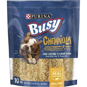 Purina Busy Rawhide Chewnola Oats & Brown Rice Treat for Dogs, 20 oz Pouch