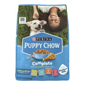 Purina Puppy Chow High Protein Dry Puppy Food, Complete With Real Chicken 15 lb Bag