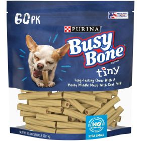 Purina Busy Bone Pork Long Lasting Chews for Dogs, 35.4 oz Pouch