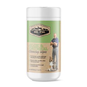 Dr. Pol Aloe Oatmeal Cleansing Wipes for Dogs and Cats 60 Count