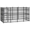 Outdoor Dog Kennel Steel 79.3 ft¬≤