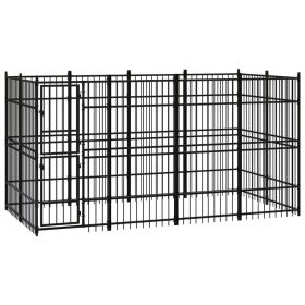 Outdoor Dog Kennel Steel 79.3 ft¬≤