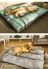 Up to 33 lbs Dog Mat Sleeping Dog Mattress Floor Mat Removable And Washable Dog Kennel Large Dog Kennel Pet Pad Dog Mat Soft Comfortable Bed