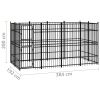 Outdoor Dog Kennel Steel 79.3 ft¬≤