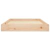 Dog Bed 36"x25.2"x3.5" Solid Wood Pine