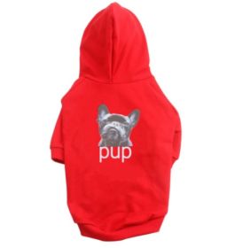 Pet Clothing Dog Hoodie Compared To Bear Cotton Hoodie (Option: Red-M)