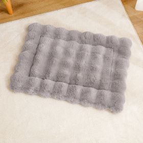 Winter Warm Cat Mat, Sleeping Plush Pet Mat (Option: Dark Grey-XL)
