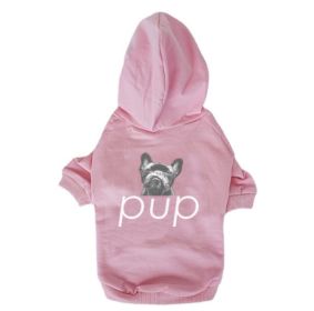 Pet Clothing Dog Hoodie Compared To Bear Cotton Hoodie (Option: Pink-S)