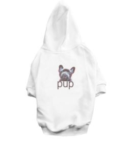 Pet Clothing Dog Hoodie Compared To Bear Cotton Hoodie (Option: White-L)