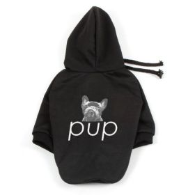 Pet Clothing Dog Hoodie Compared To Bear Cotton Hoodie (Option: Black-S)