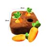 12 Plush Carrots Enrichment Dog Puzzle Toys Hide and Seek Carrot Farm Dog Toys Carrot Patch Dog Snuffle Toy for Puppy Large Dogs
