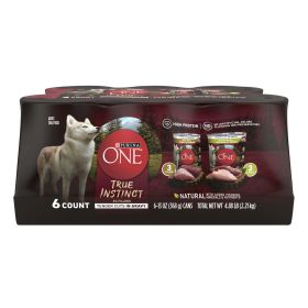 Purina One True Instinct Wet Dog Food Variety Pack High Protein 13 oz Cans (6 Pack) (Brand: Purina ONE)