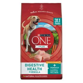 Purina One +Plus Dry Dog Food Digestive Health Formula 31.1 lb Bag (Brand: Purina ONE)