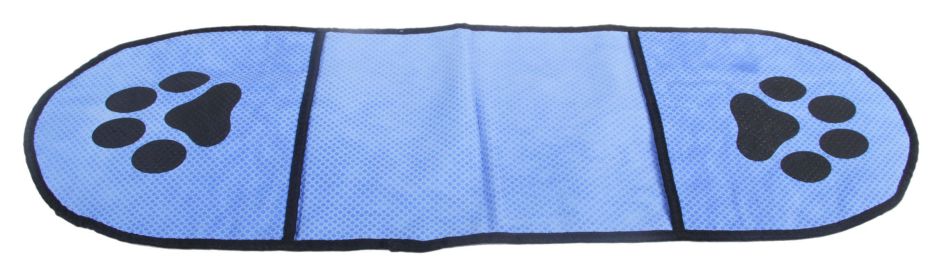 Pet Life 'Dry-Aid' Hand Inserted Bathing and Grooming Quick-Drying Microfiber Pet Towel (Color: Blue)