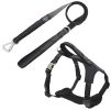 Pet Life 'Geo-prene' 2-in-1 Shock Absorbing Neoprene Padded Reflective Dog Leash and Harness