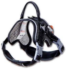 Dog Helios 'Scorpion' Sporty High-Performance Free-Range Dog Harness (Color: Black, size: small)