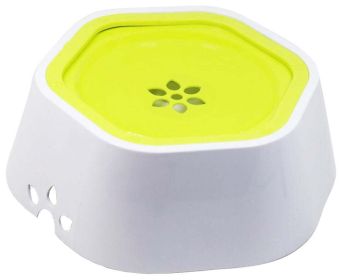 Pet Life 'Everspill' 2-in-1 Food and Anti-Spill Water Pet Bowl (Color: Green)