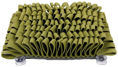 Pet Life 'Sniffer Grip' Interactive Anti-Skid Suction Pet Snuffle Mat (Color: Green)
