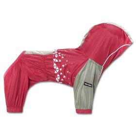 Dog Helios 'Vortex' Full Bodied Waterproof Windbreaker Dog Jacket (Color: Red, size: large)