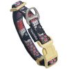 Touchdog 'Owl-Eyed' Tough Stitched Embroidered Collar and Leash