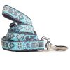 Touchdog 'Shape Patterned' Tough Stitched Embroidered Collar and Leash