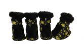 Fashion Plush Premium Fur-Comfort Pvc Waterproof Supportive Pet Shoes