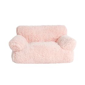 Cotton Velvet Removable And Washable Multi-color For Cats And Dogs Sofa Nest (Option: Cherry Pink-XL)